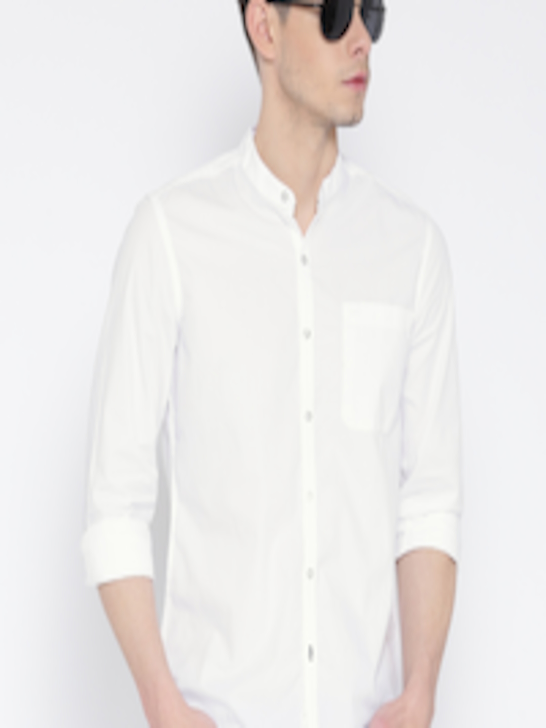 Buy Lee White Slim Fit Casual Shirt - Shirts for Men 1426032 | Myntra