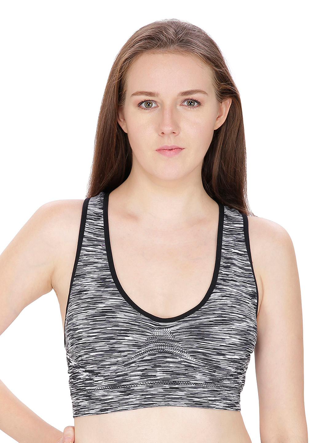 Buy Secret Wish Black Printed Sports Bra 1533 Bra for Women 1426820 Myntra