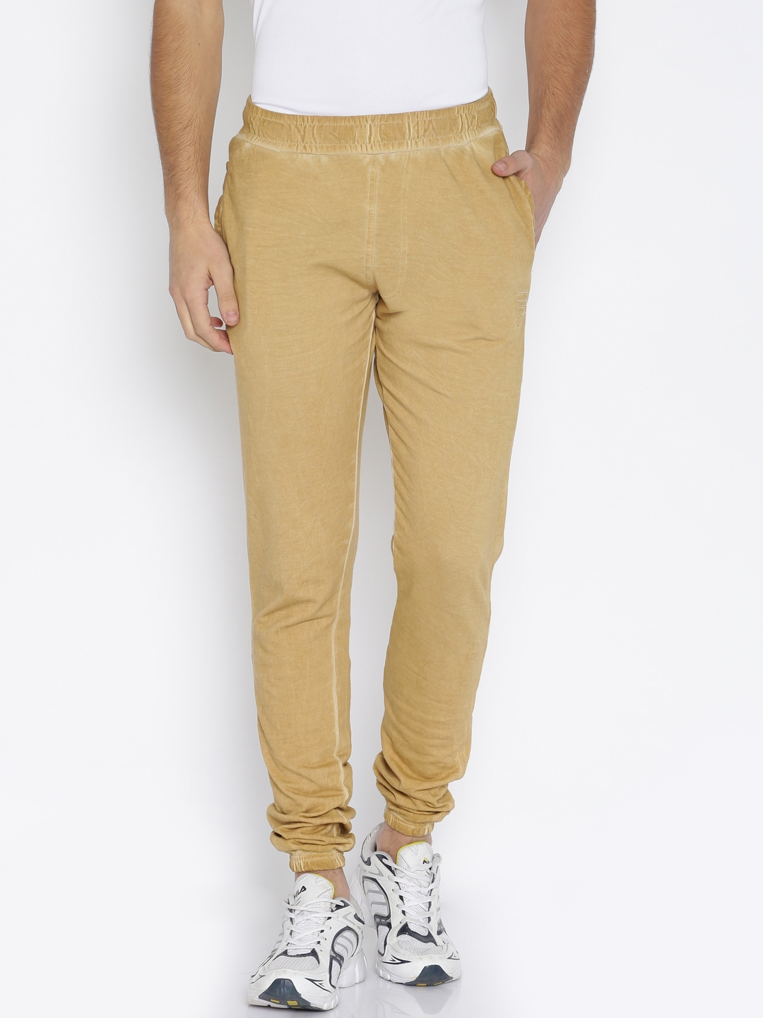 khaki track pants