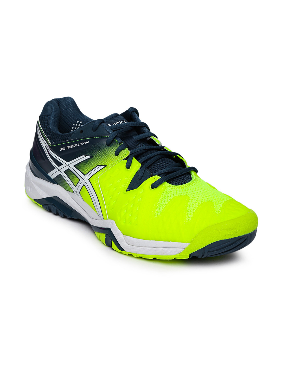 fluorescent green tennis shoes