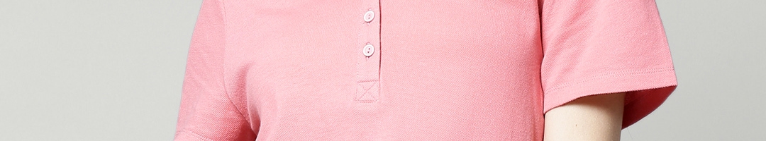 Buy Marks Spencer Pink Polo Pure Cotton T Shirt - Tshirts for Women ...