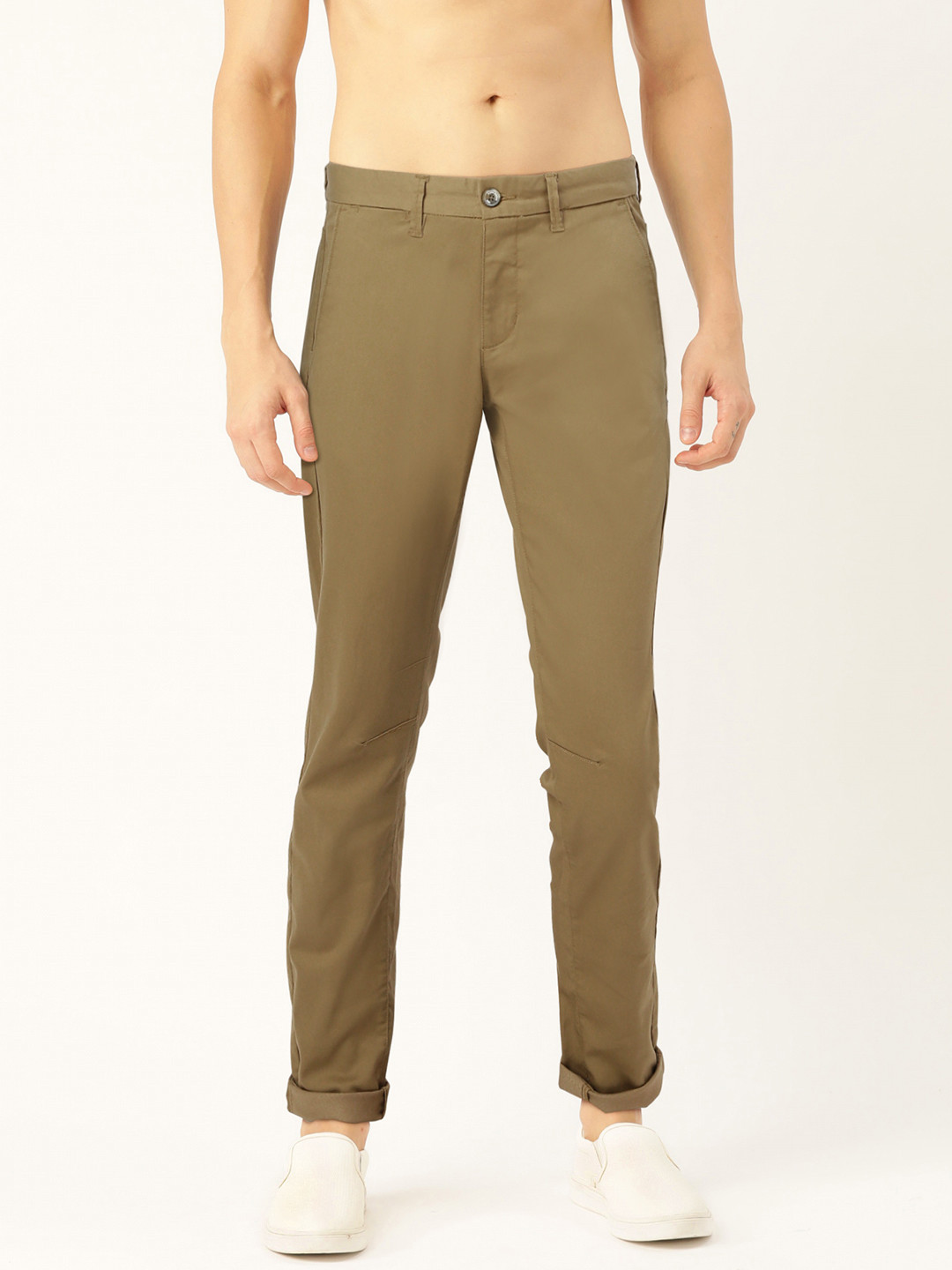 Buy Flying Machine Men Khaki Trousers Trousers for Men 14285484 Myntra