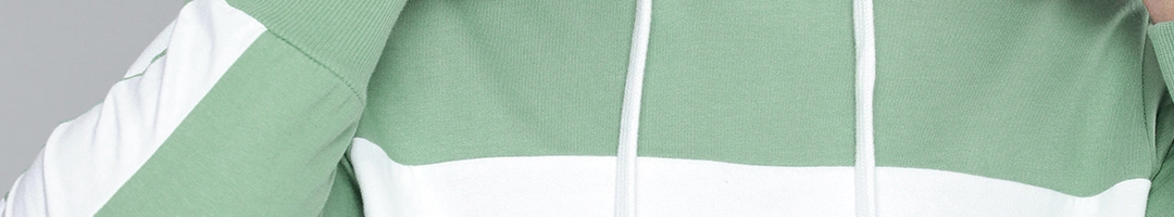 Buy HERE&NOW Men Sea Green Printed Hooded Sweatshirt - Sweatshirts for ...
