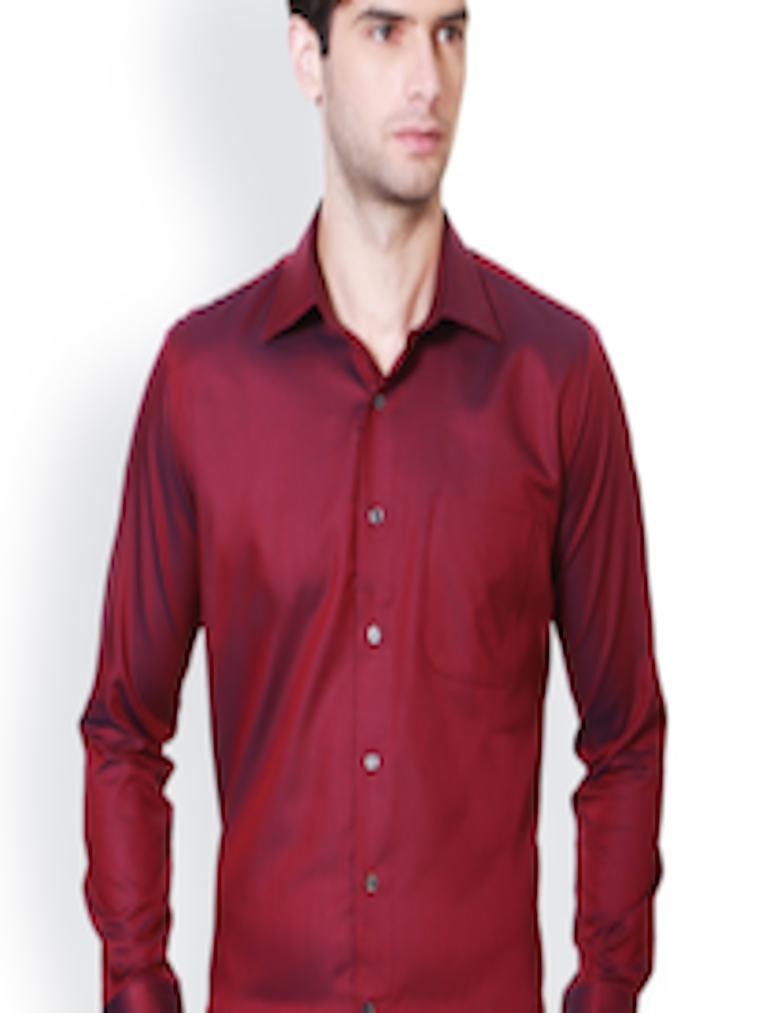 Buy Van Heusen Maroon Slim Fit Formal Shirt - Shirts for Men 1429868 ...