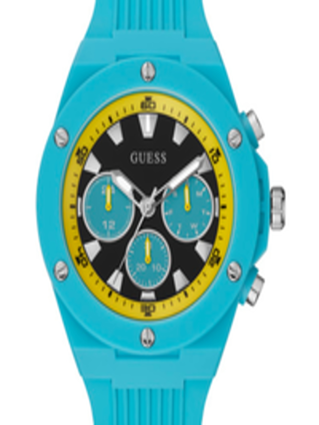 Buy GUESS Men Black & Blue Analogue Watch GW0268G4 - Watches for Men