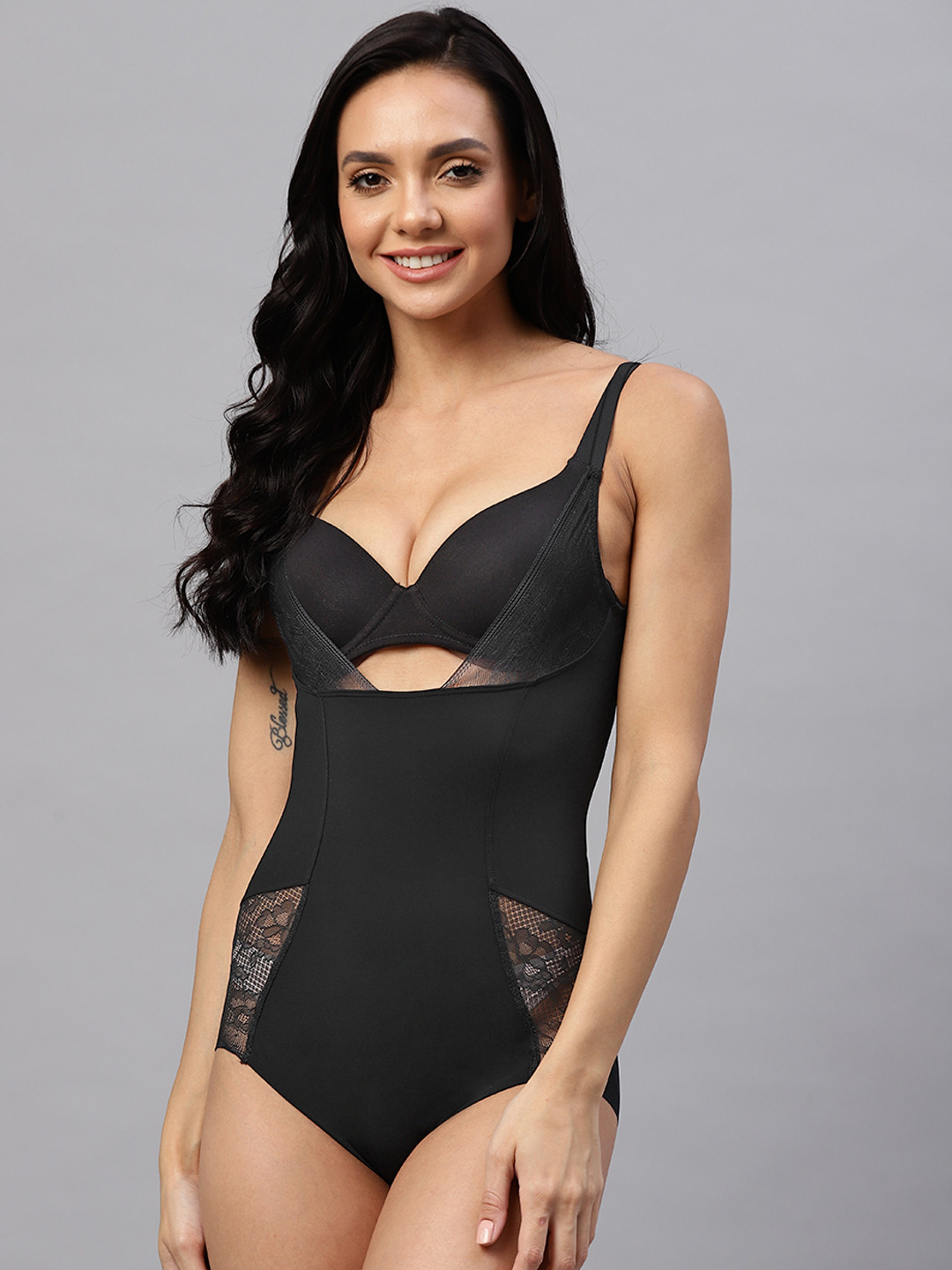 Buy Marks & Spencer Women Black Solid Body Shaper Shapewear for Women