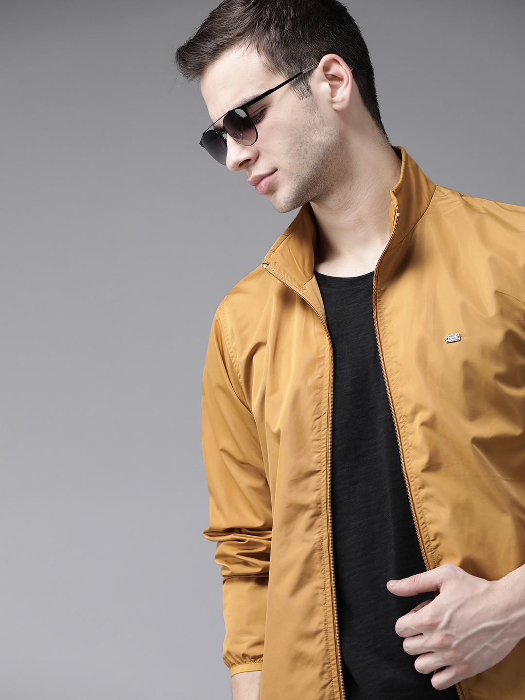 Buy Roadster Men Mustard Yellow Solid Tailored Jacket Jackets for Men
