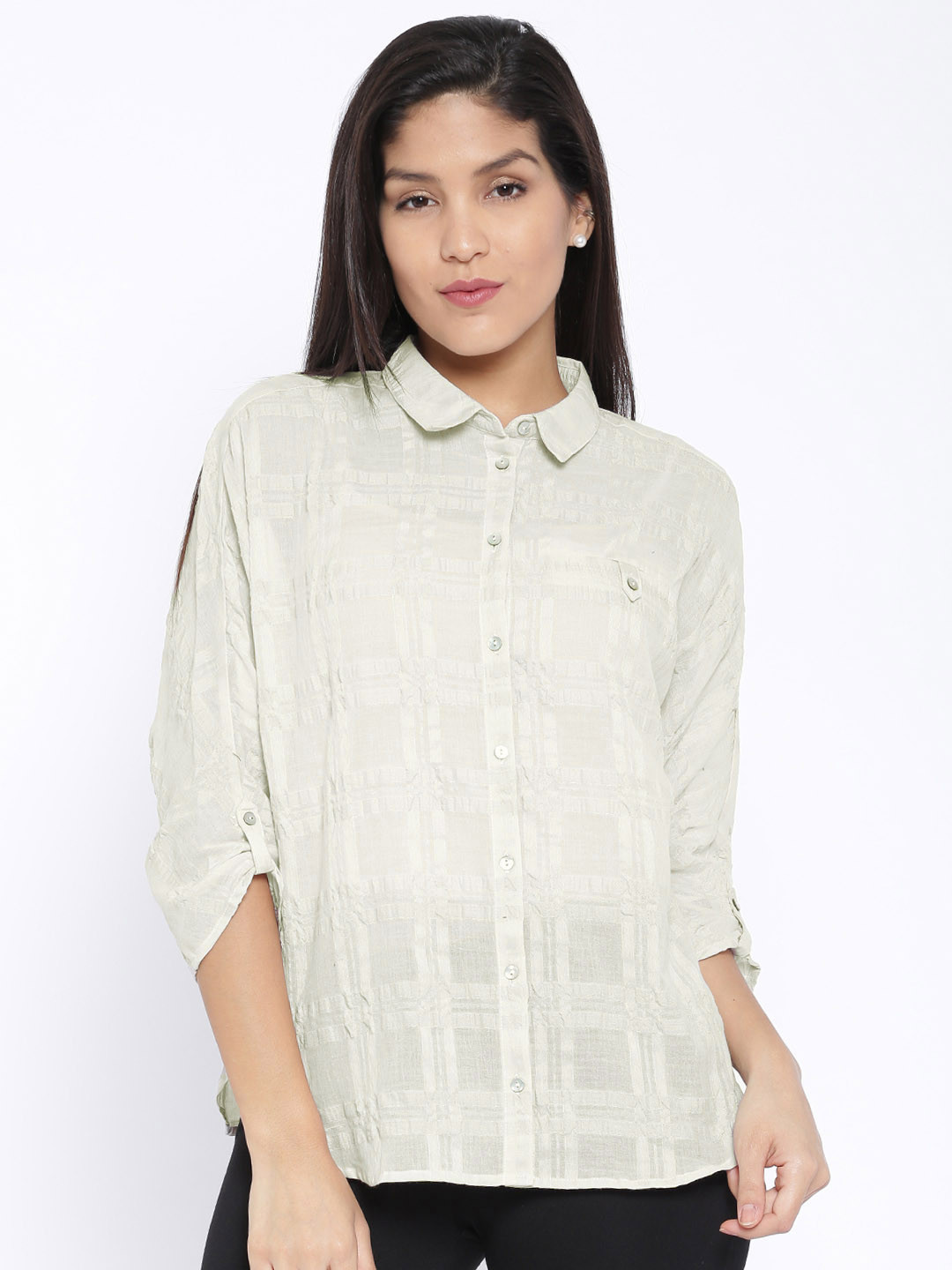 Buy ONLY Women Beige Casual Shirt Shirts for Women 1430848 Myntra