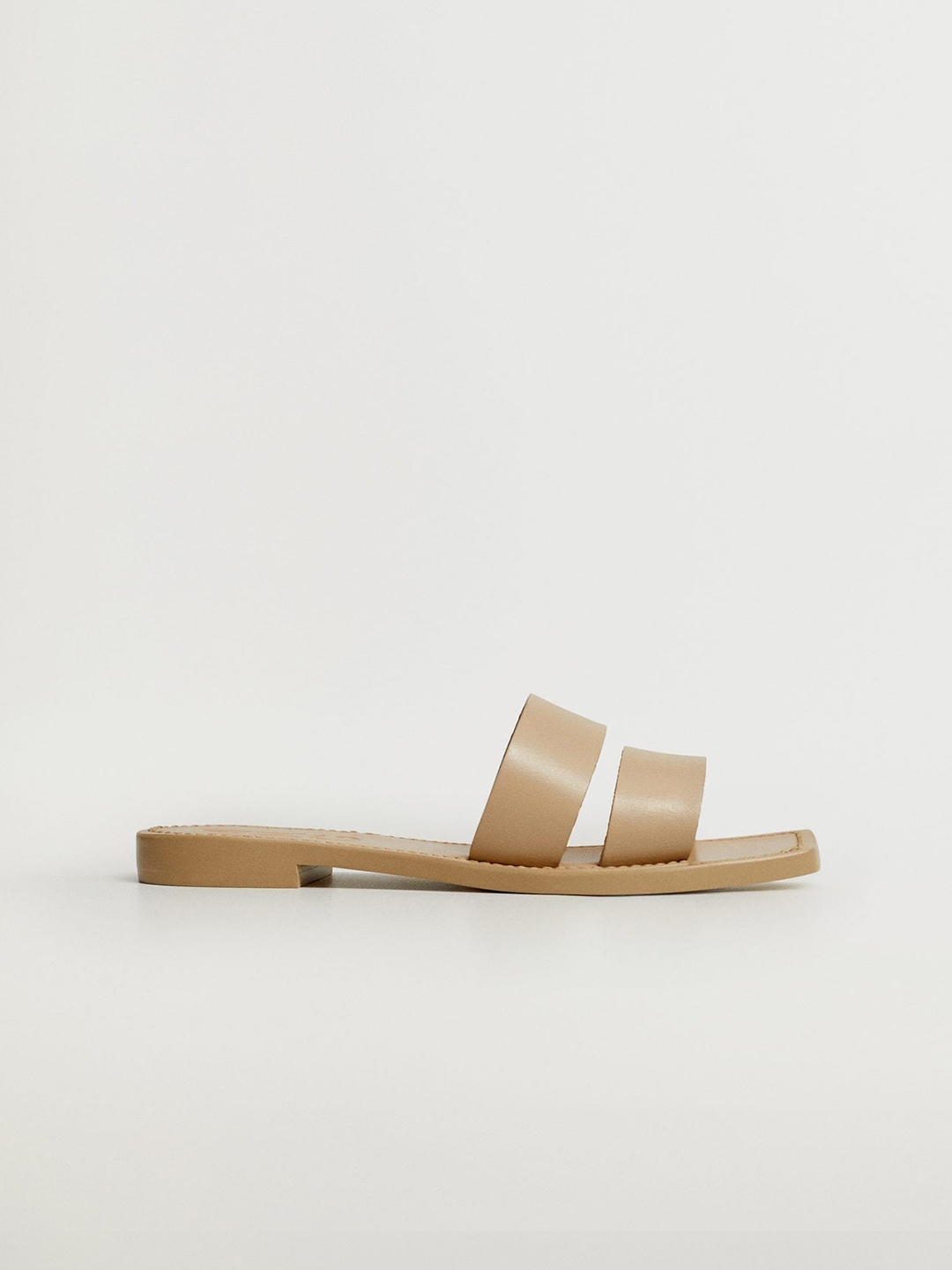 mango leather flats