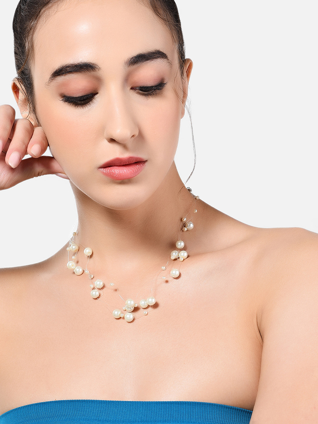 Pearl necklace myntra clearance