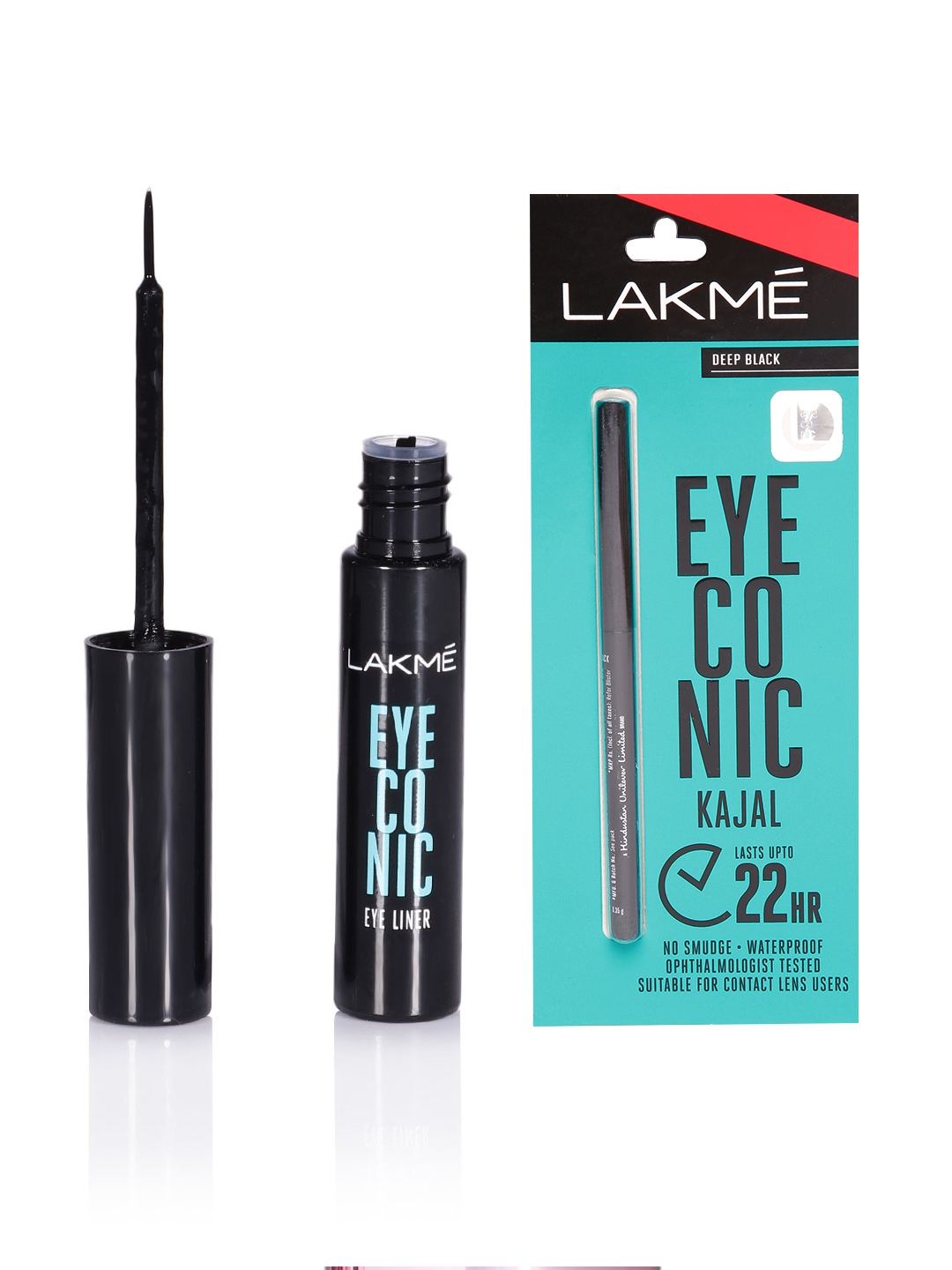 Buy Lakme Set Of Eyeconic Mascara & Liquid Eyeliner Kajal And