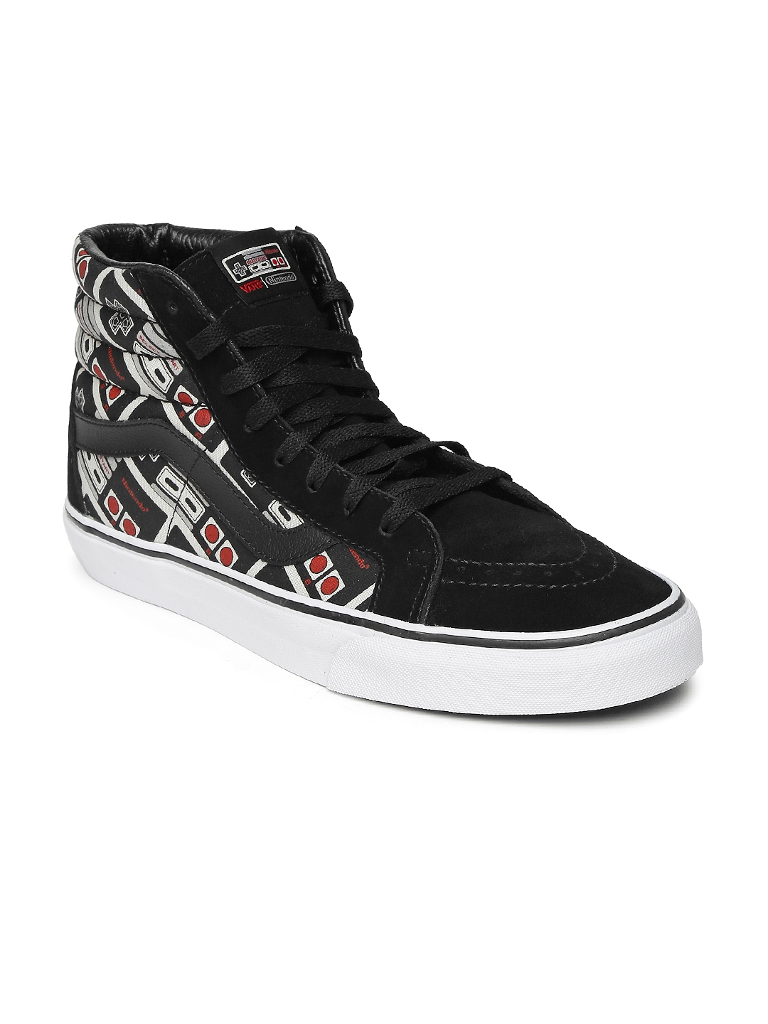vans black and white high tops