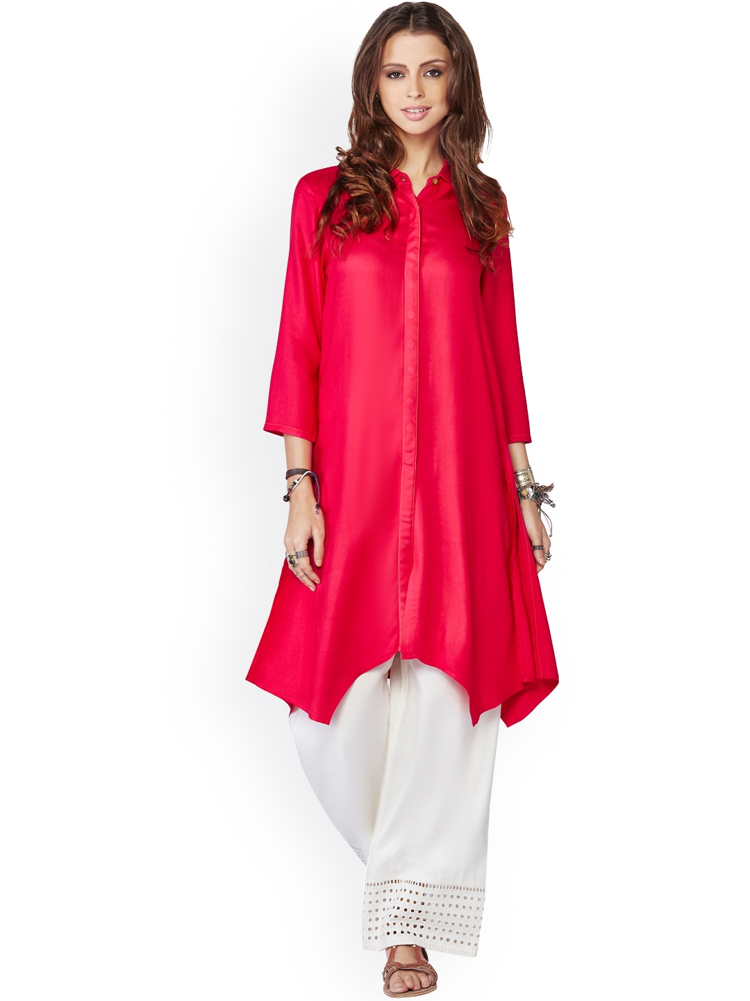 Buy Global Desi Pink Kurta - Kurtas for Women 1432835 | Myntra