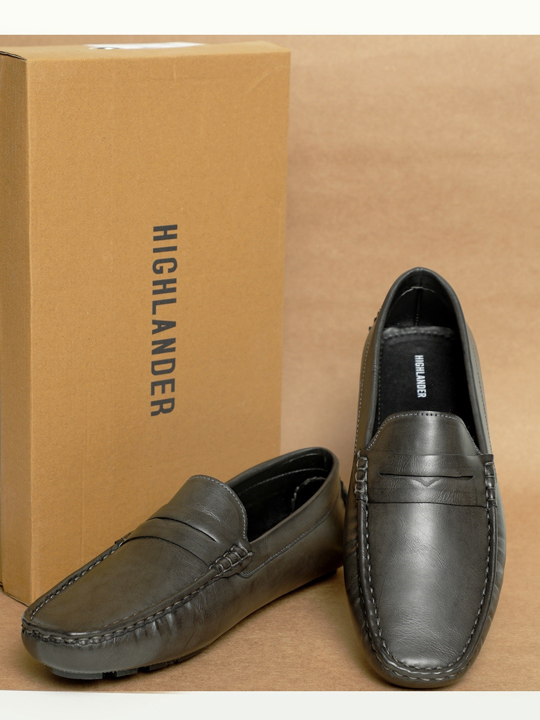 Buy HIGHLANDER Men Grey Driving Shoes Casual Shoes for Men 14336858