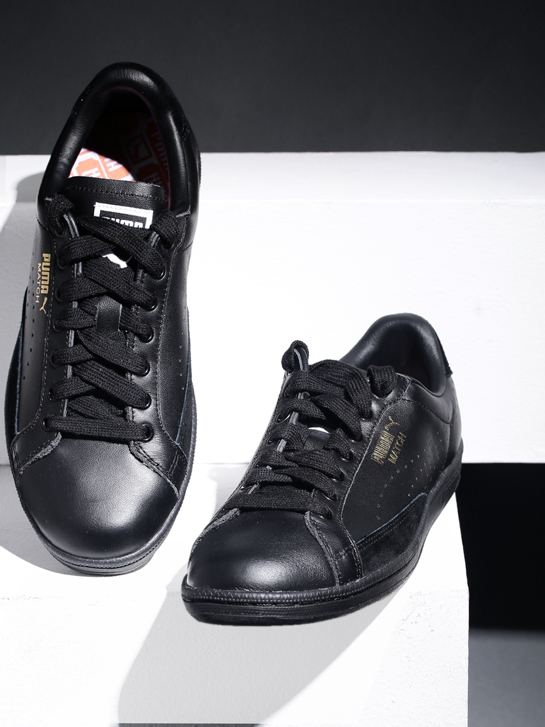 puma men's match 74 upc leather sneakers