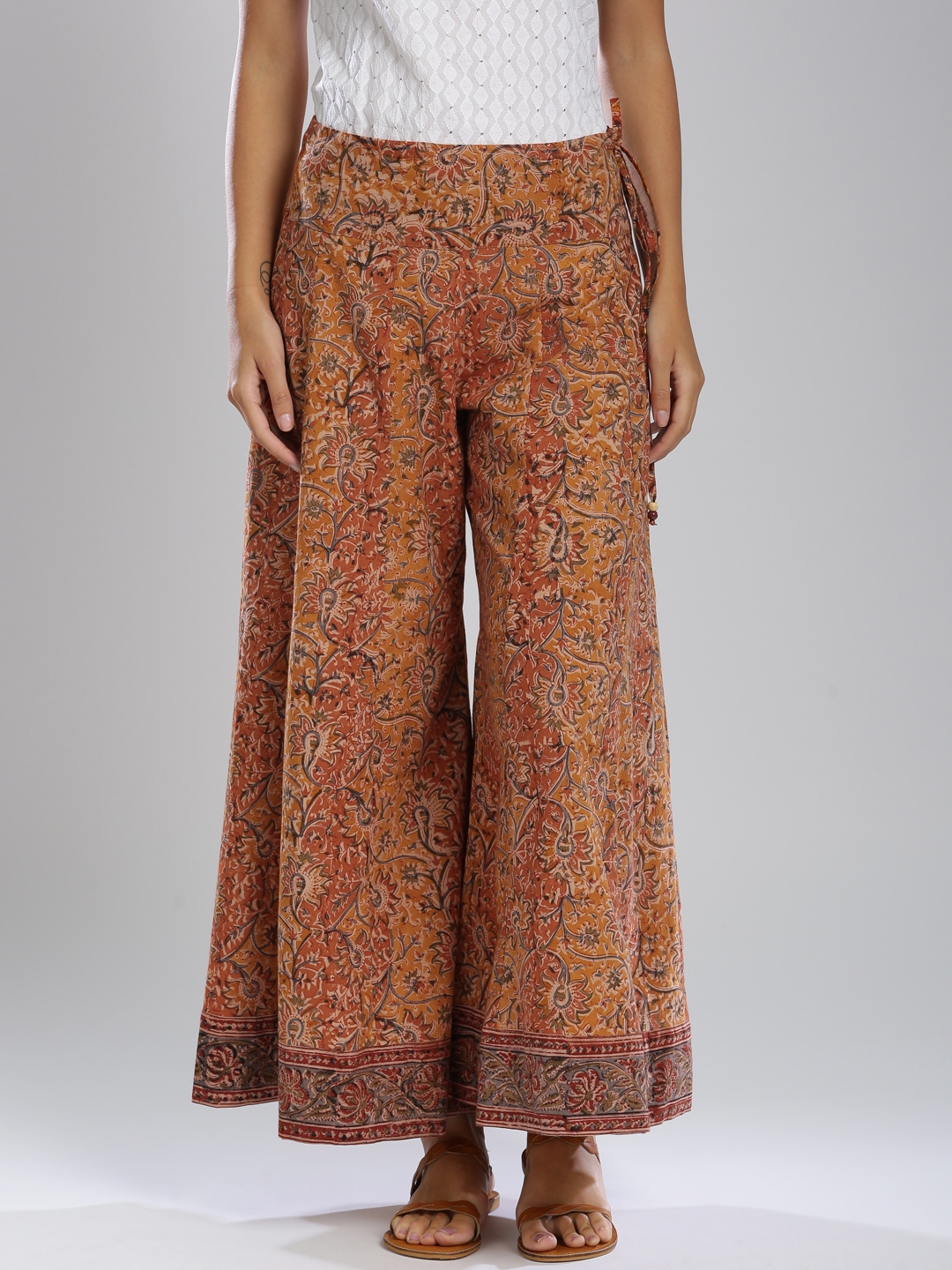 rust palazzo pants