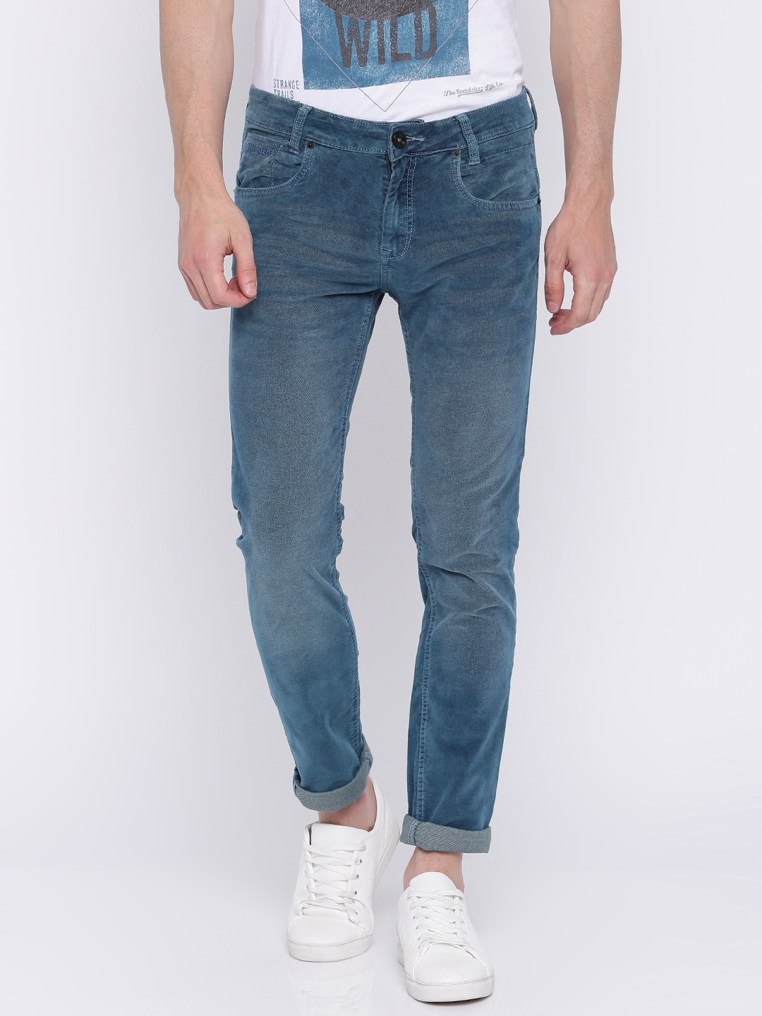 mufti slim men blue jeans