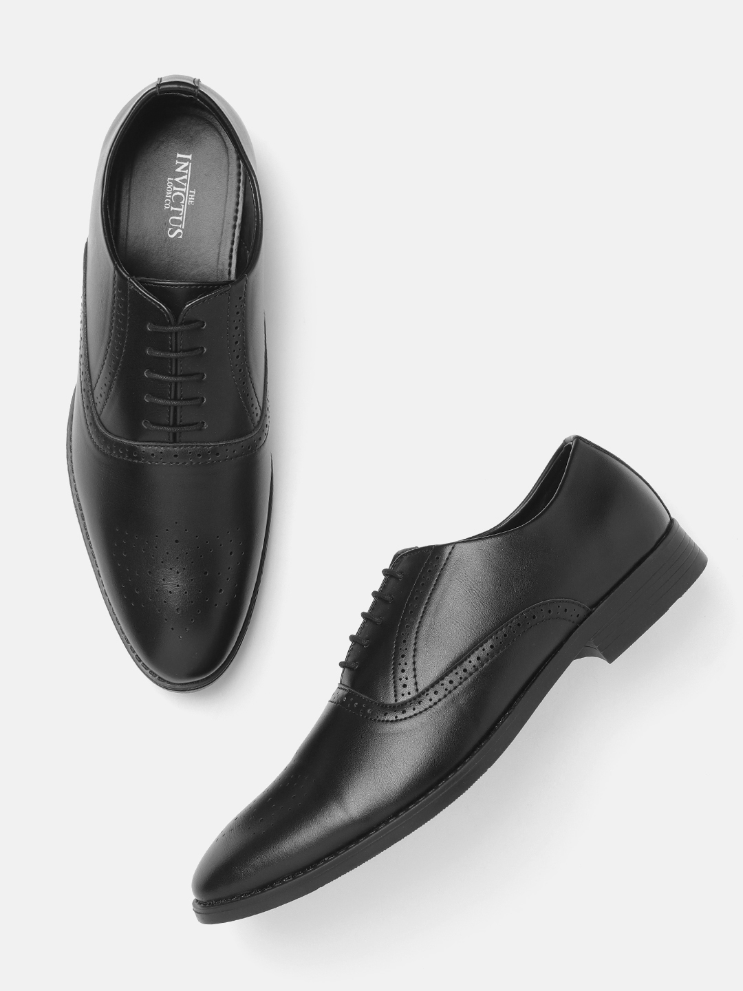 invictus black formal shoes