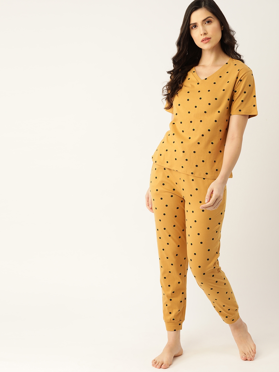 polka dot night suit