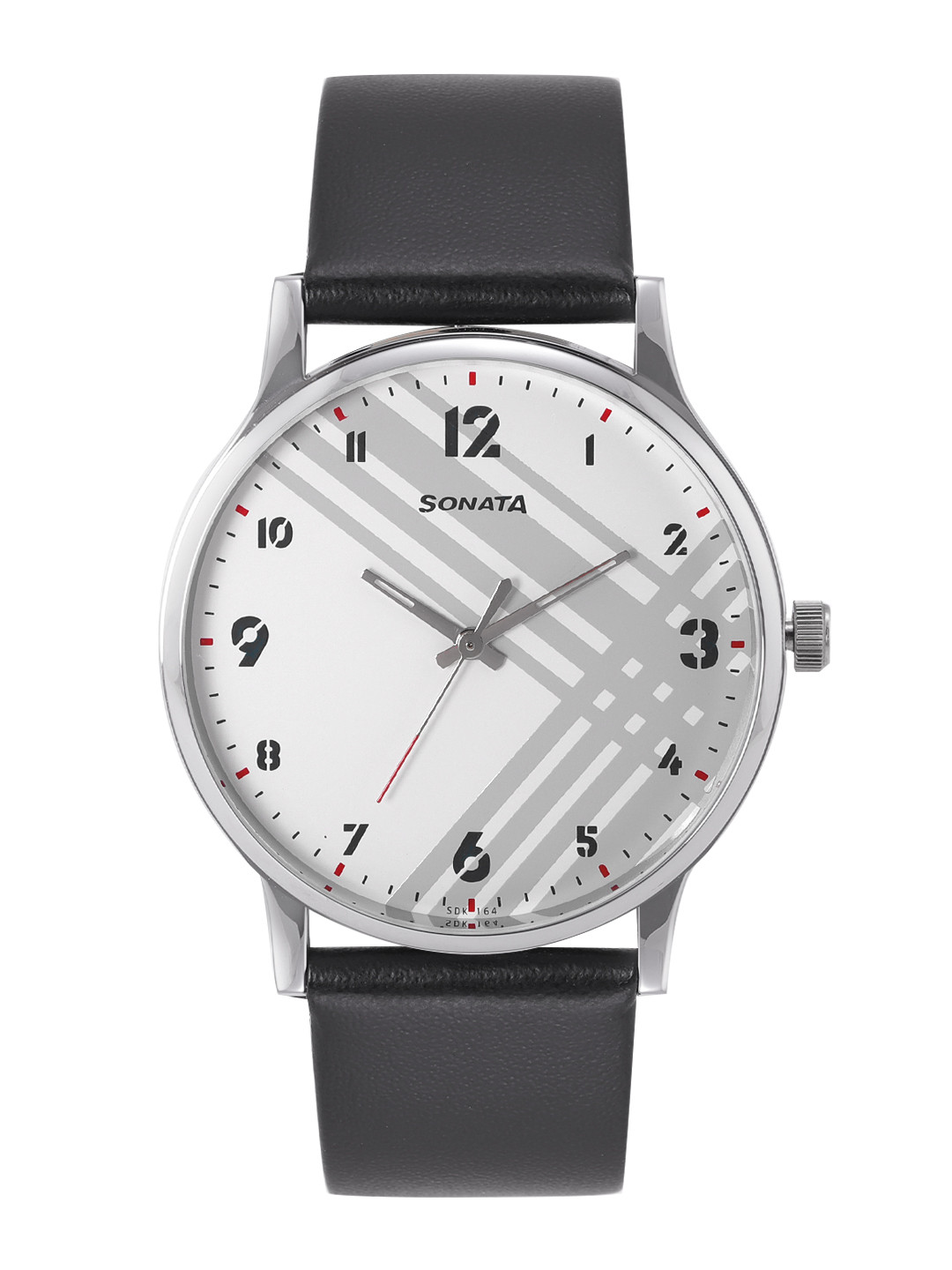 Buy Sonata Men Grey Smart Plaid Analogue Watch NN77105SL01W Watches