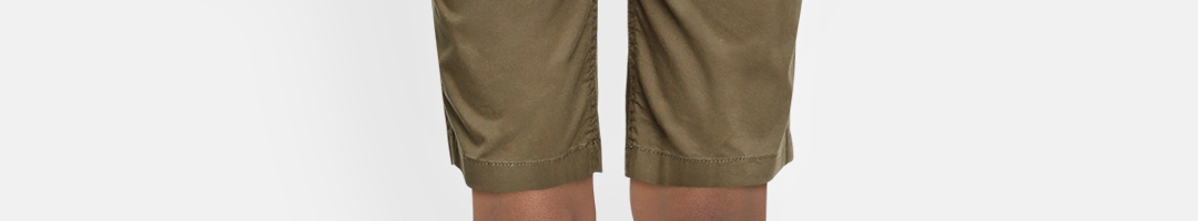 Buy Indian Terrain Boys Olive Green Mid Rise Regular Shorts - Shorts ...