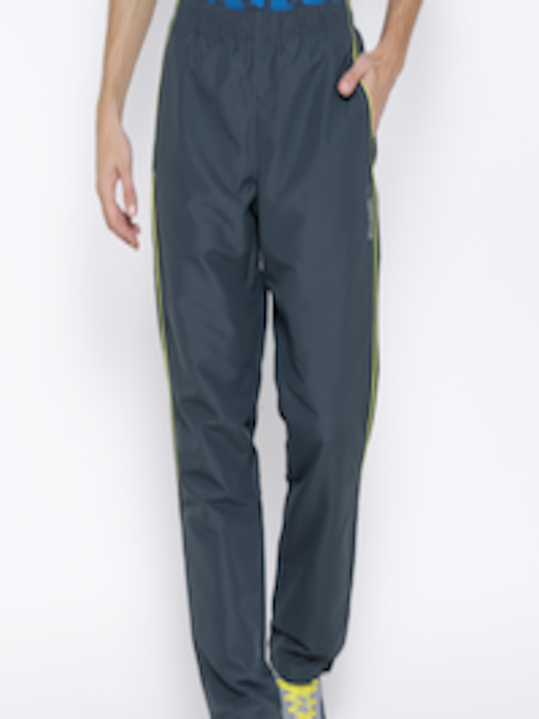 Buy Reebok Grey Polyester Training Track Pants - Track Pants for Men ...