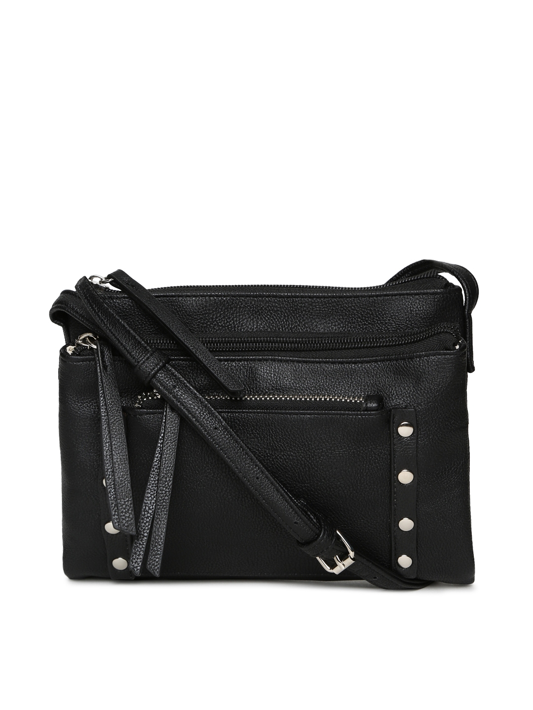 Buy Steve Madden Black Solid Sling Bag - Handbags for Women 1438577 ...