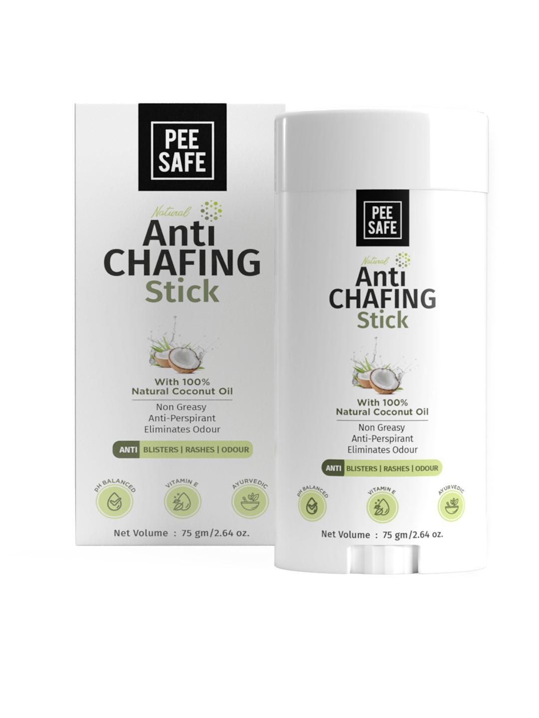 Buy PEESAFE 100 Natural Coconut Oil Anti Chafing Stick Hand Cream