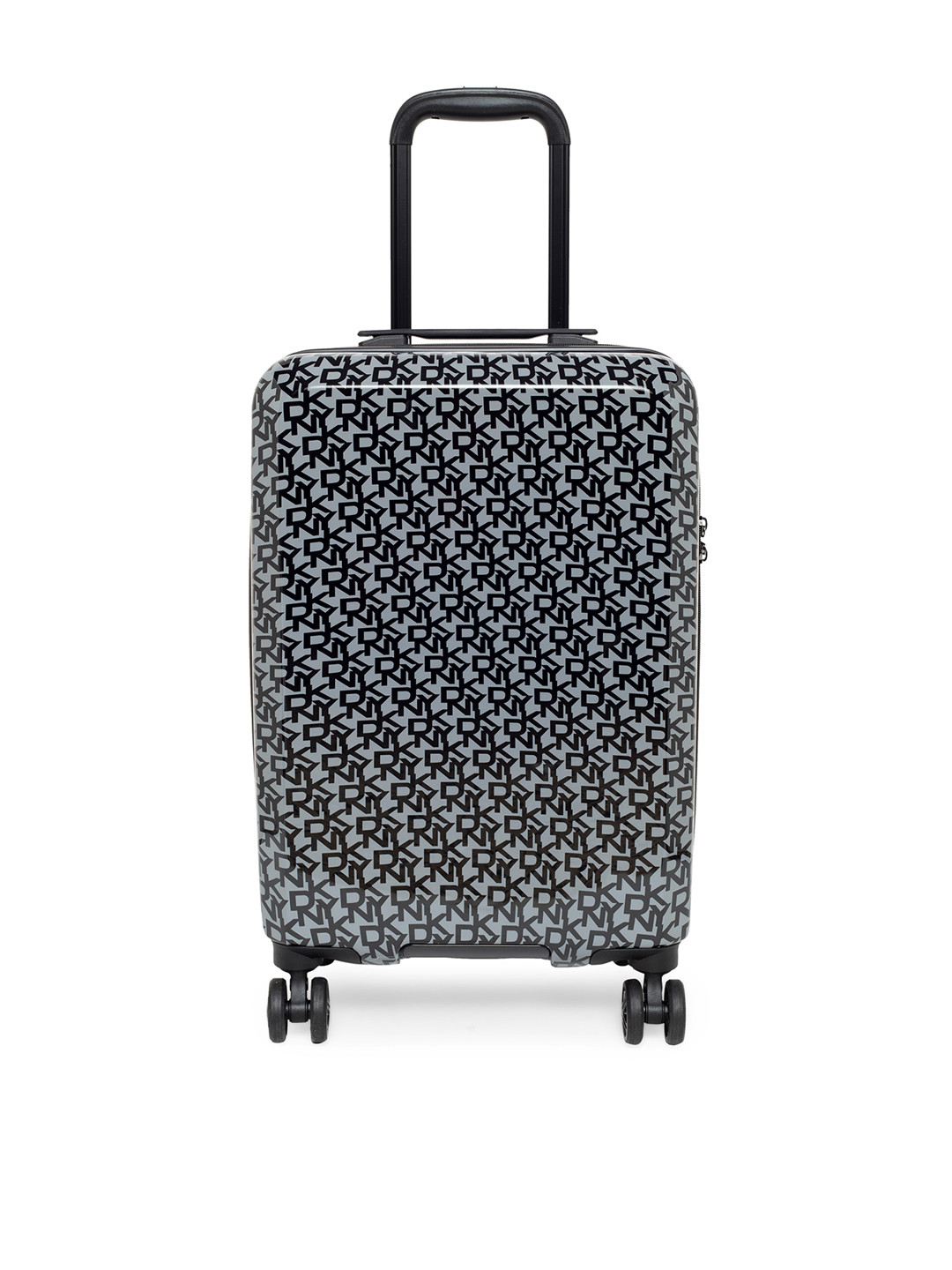 Buy DKNY Grey Black Printed VINTAGE SIGNATURE Hard Sided Cabin Trolley