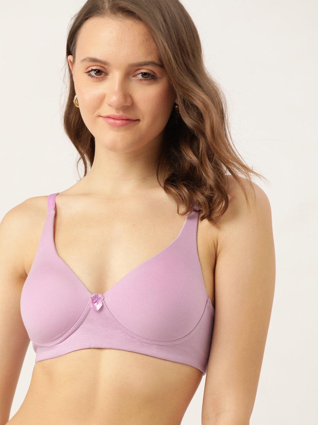 Buy Dressberry Lavender T Shirt Bra Lightly Padded Bra For Women 14408924 Myntra