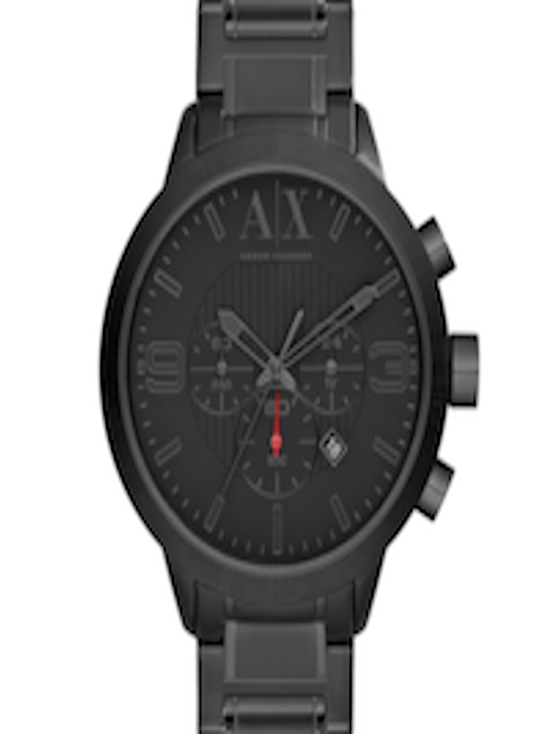 Buy Armani Exchange Men Black Analogue Dial Chronograph Watch AX1277 ...