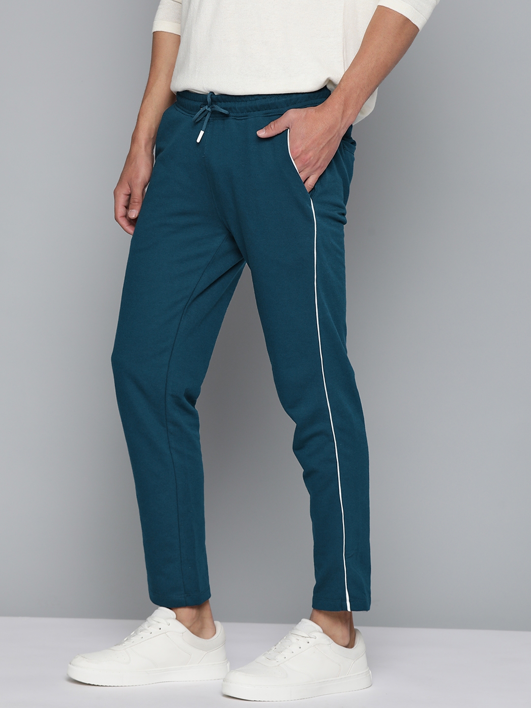 teal track pants