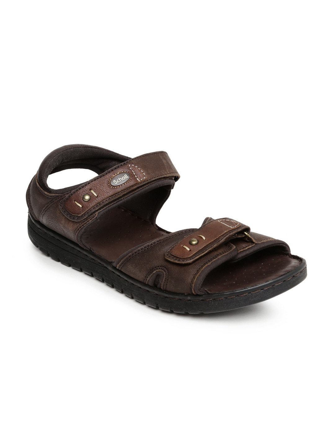 Buy Dr. Scholl Men Brown Leather Sandals Sandals for Men 1444793 Myntra