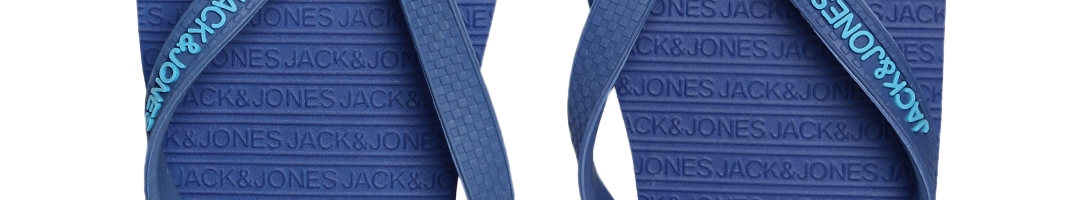 Buy Jack & Jones Blue Flip Flops - Flip Flops for Men 1444813 | Myntra