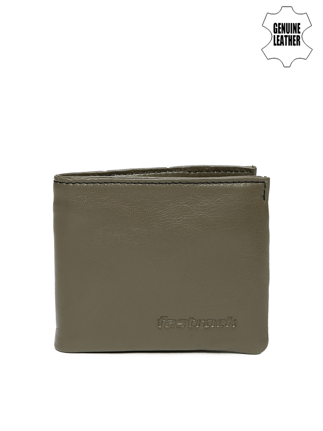 Buy Fastrack Men Olive Green Leather Wallet Wallets for Men 1446027