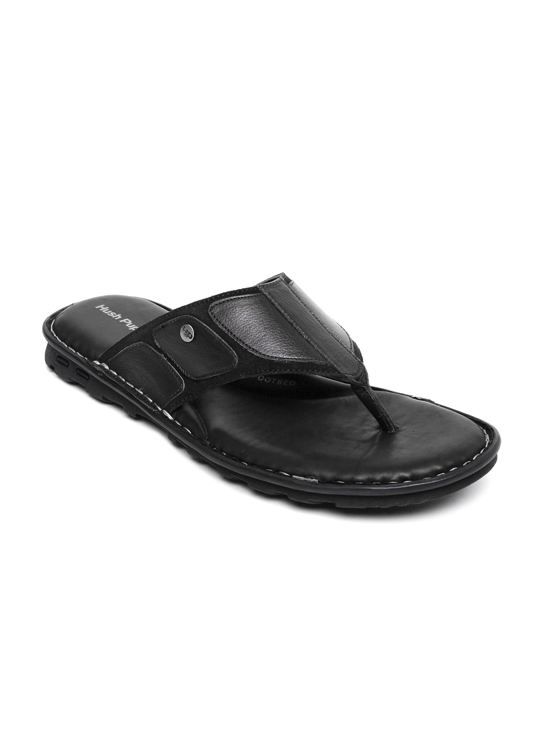 hush puppies mens leather sandals