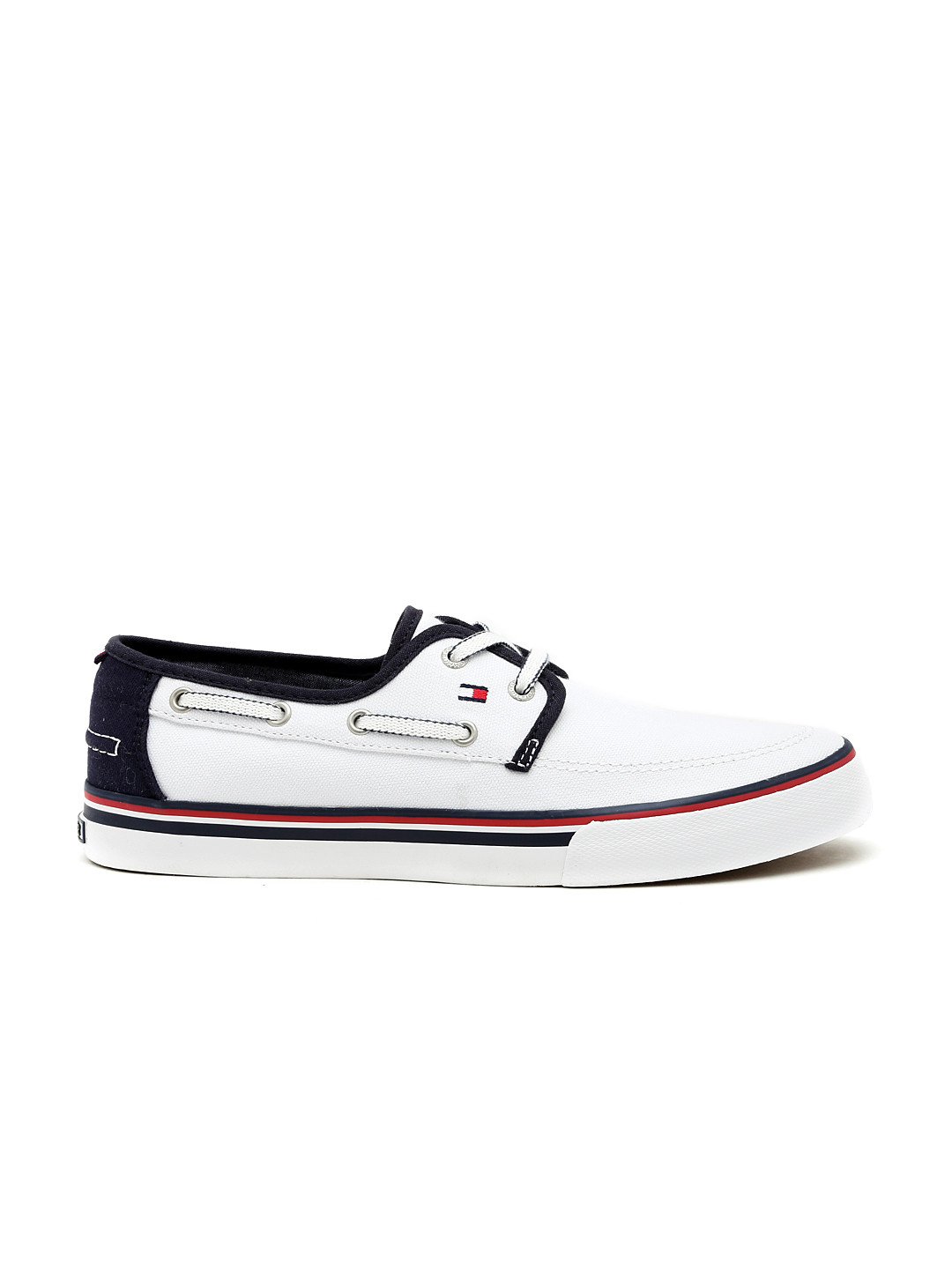 Buy Tommy Hilfiger Men White Boat Shoes Casual Shoes for Men 1446176