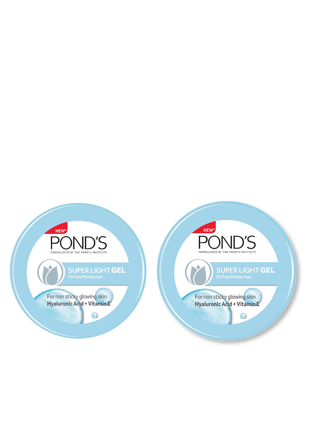 Buy Ponds Set Of 2 Super Light Gel Oil Free Moisturiser With Hyaluronic ...