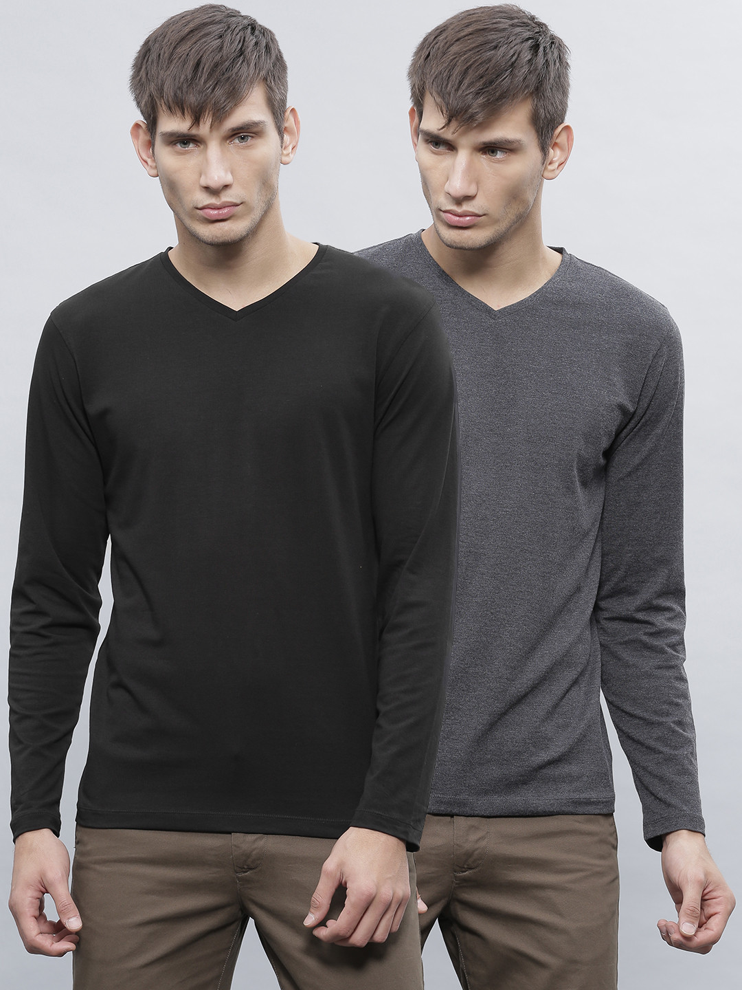 Buy Ether Pack Of 2 Cotton Lycra T Shirts Tshirts for Men 1447506