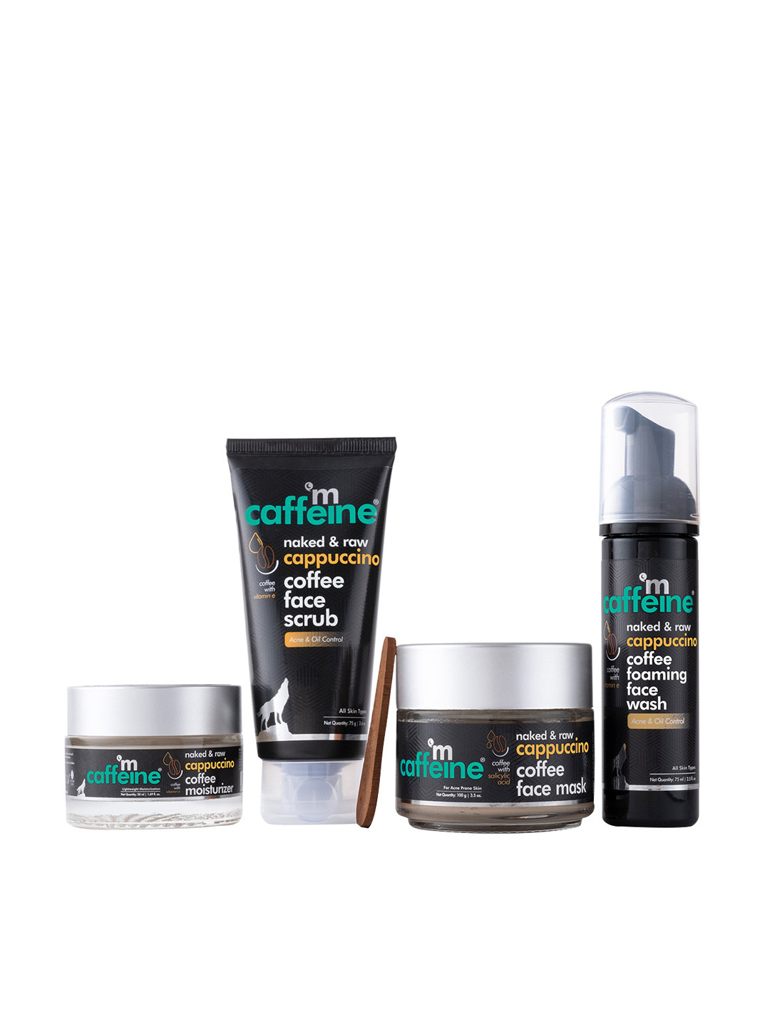 Buy MCaffeine Sustainable Acne Control Kit With Face Scrub Cappuccino