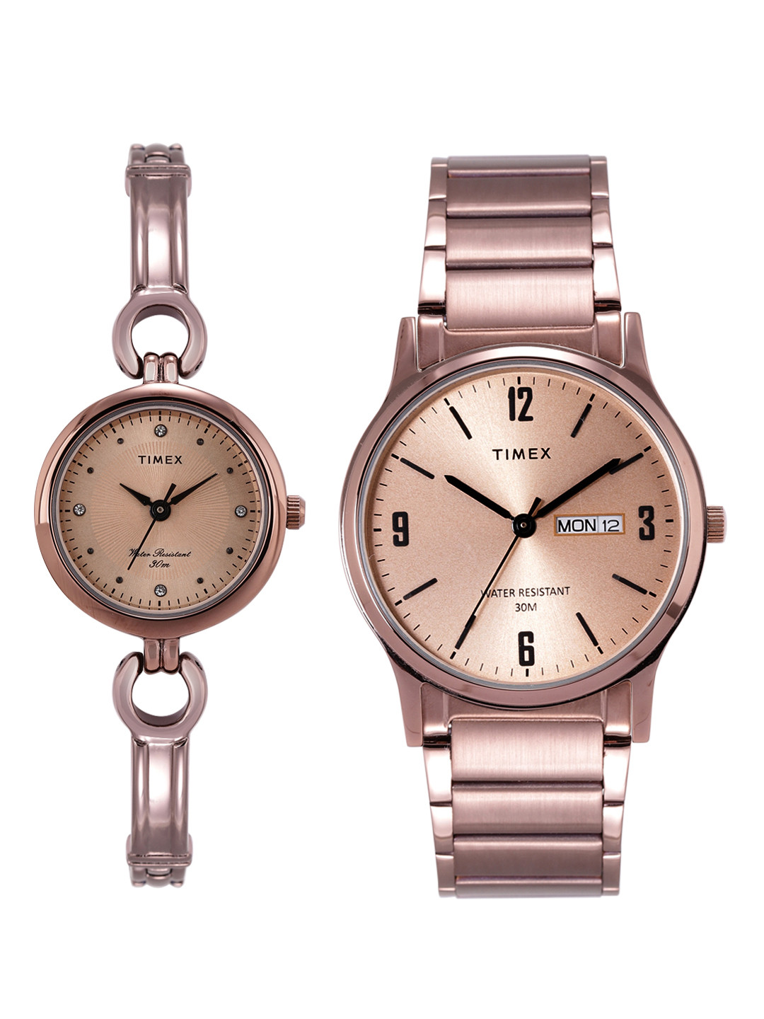 Buy Timex Pairs Rose Gold Toned Analogue Watch TW00PR265 Watch Gift