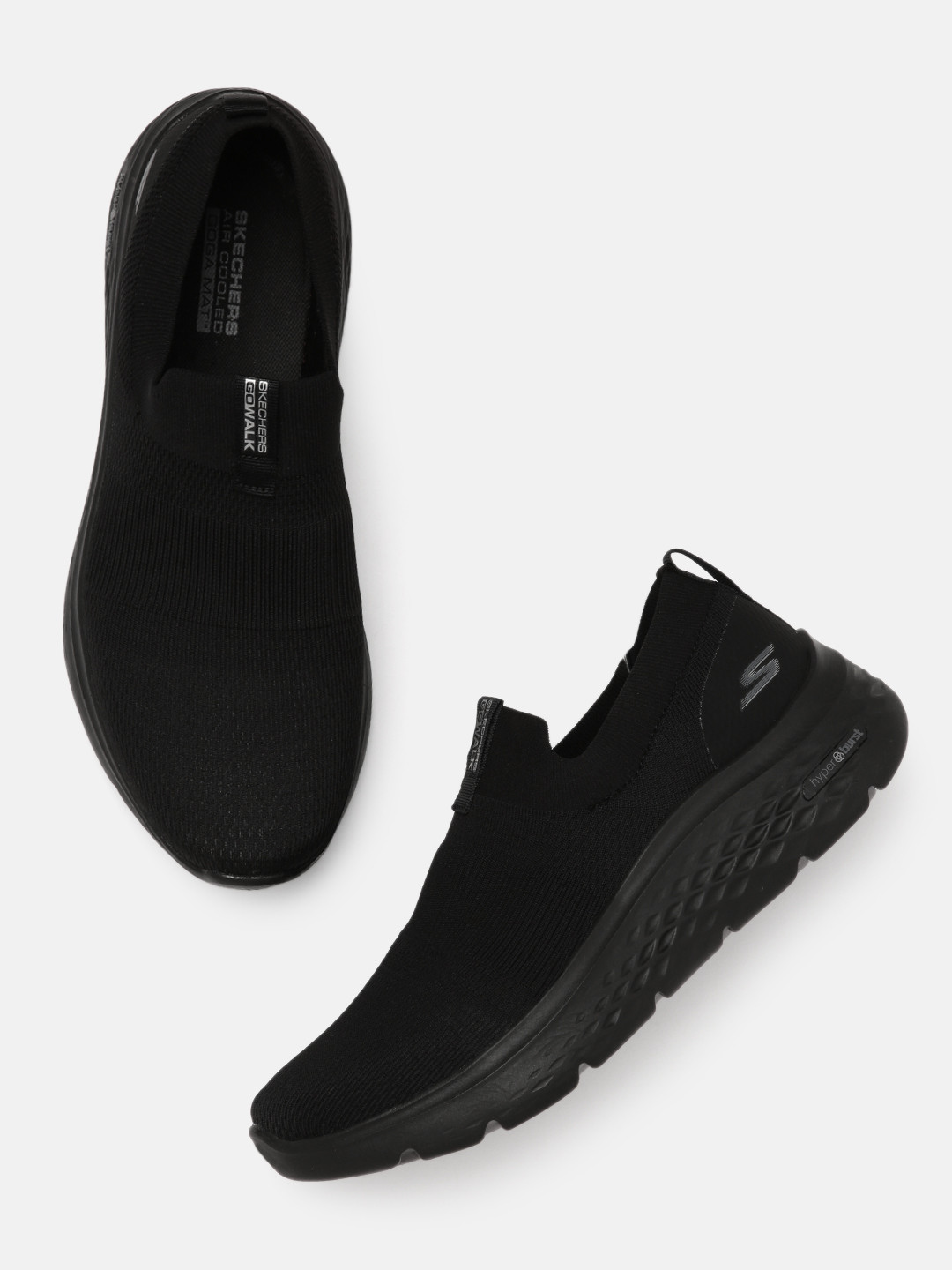 Buy Skechers Men Black Go Walk Hyper Burst Walking Shoes Sports Shoes