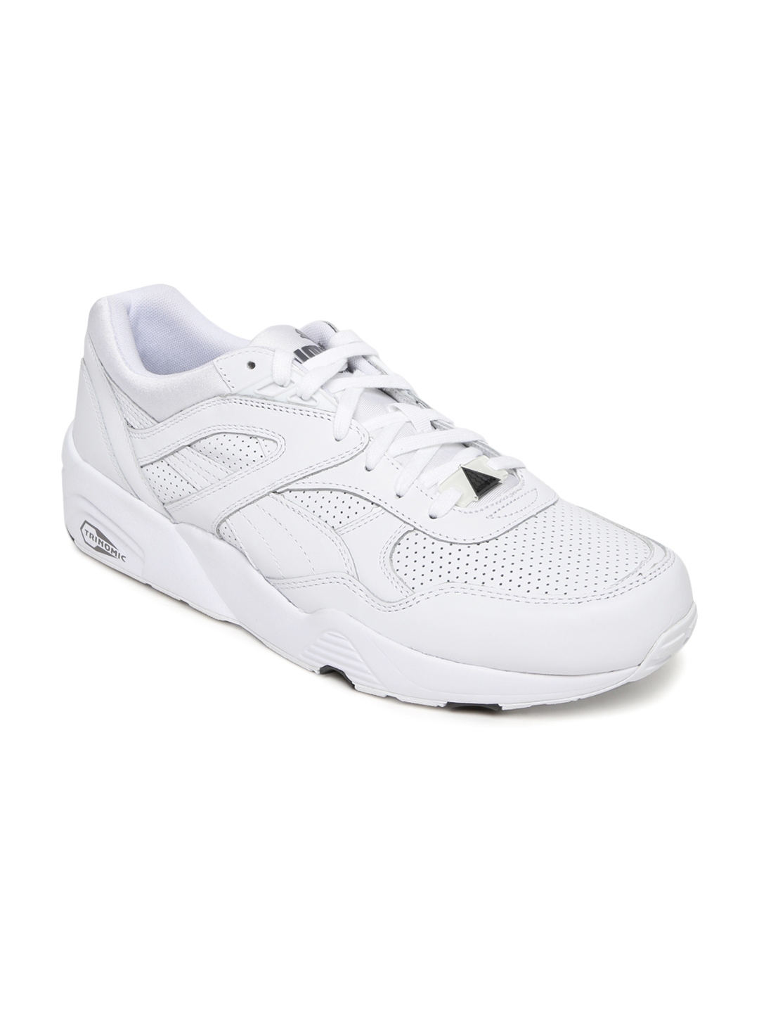 puma perforated leather sneakers