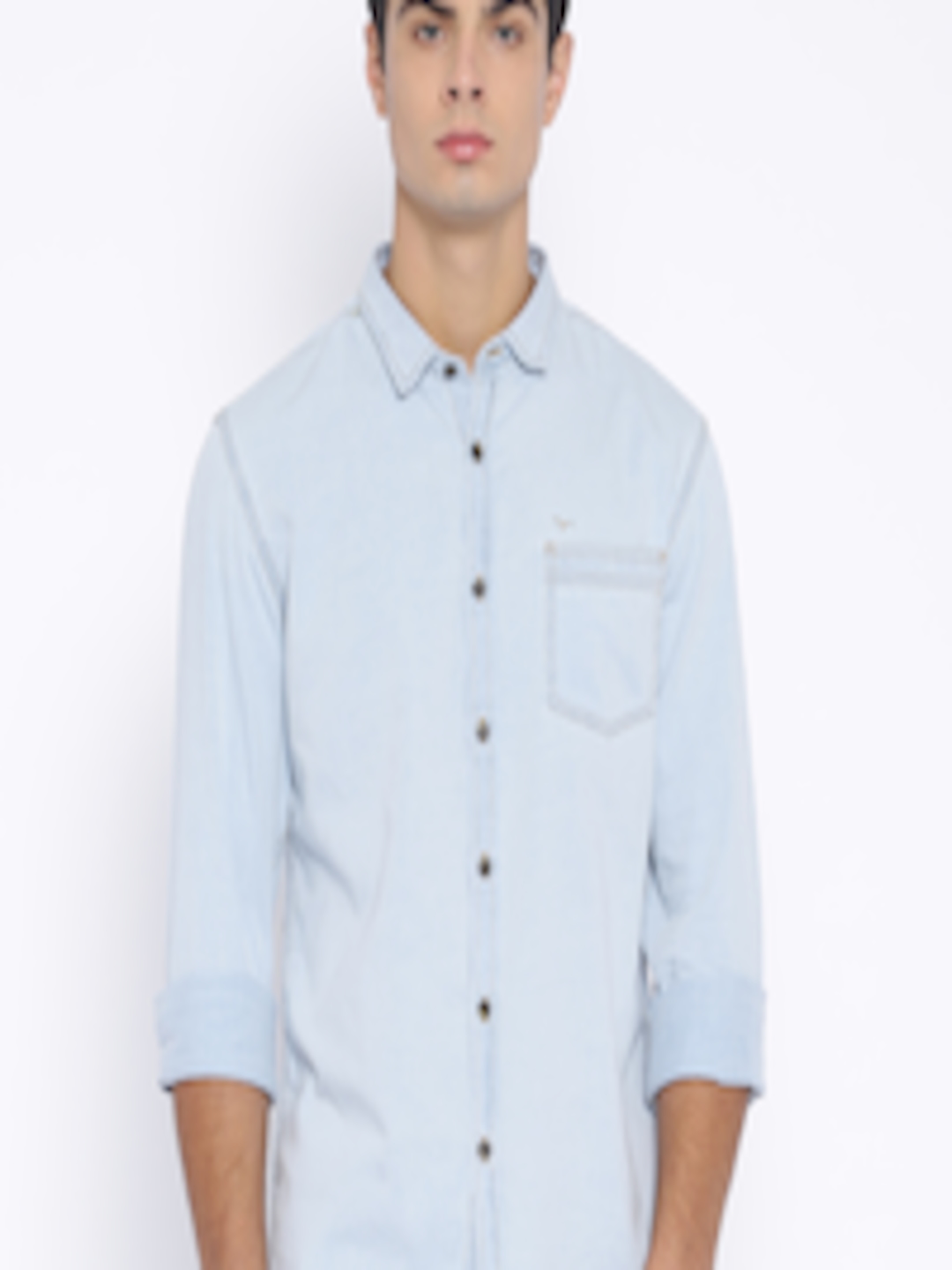Buy Flying Machine Men Blue Casual Shirt - Shirts for Men 1451128 | Myntra