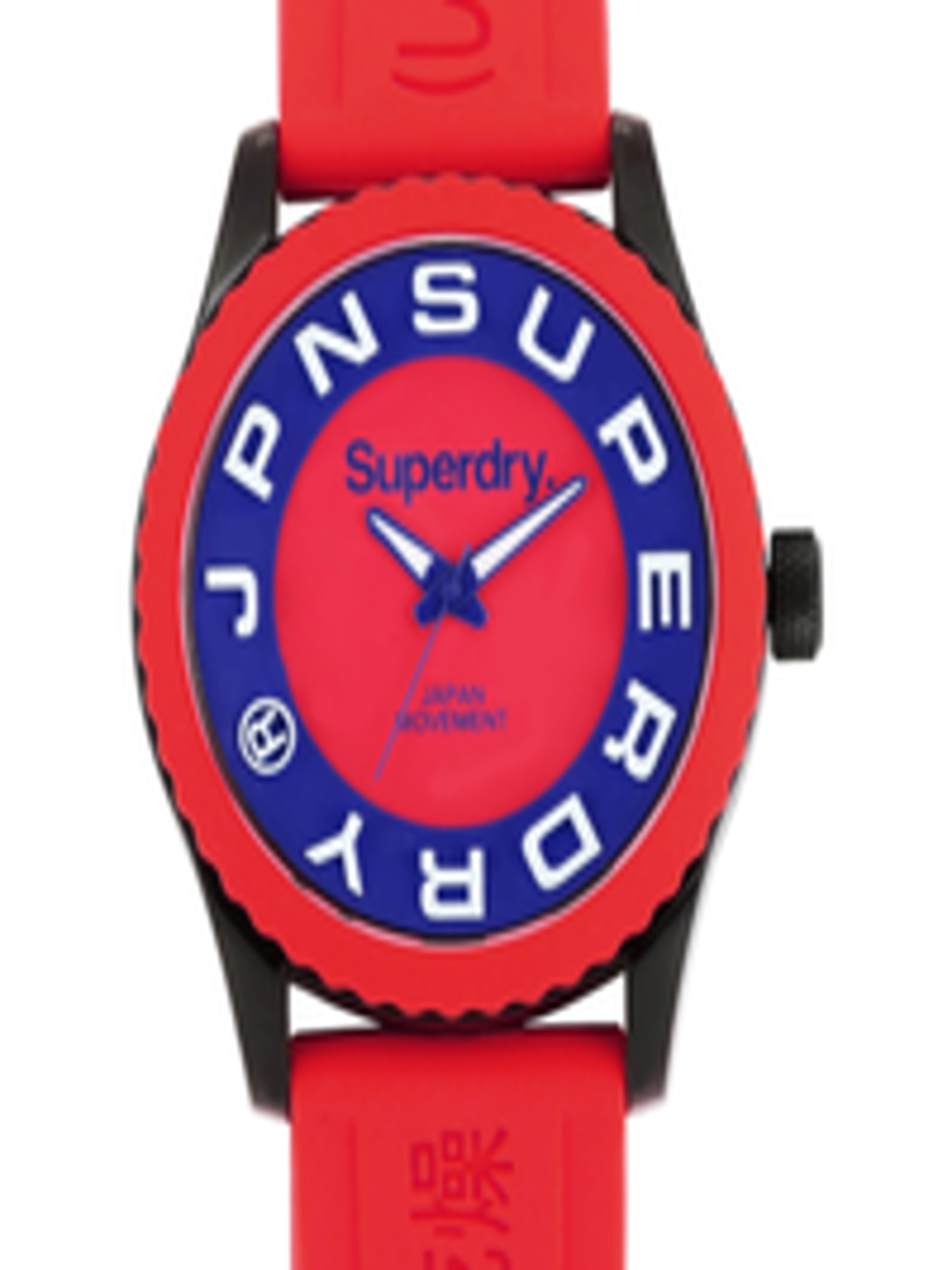 Buy Superdry Men Red Brand Print Dial Watch SYG191R - Watches for Men ...
