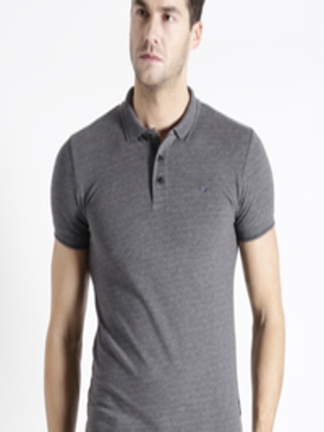 Buy Replay Grey Melange Polo T Shirt - Tshirts for Men 1452559 | Myntra