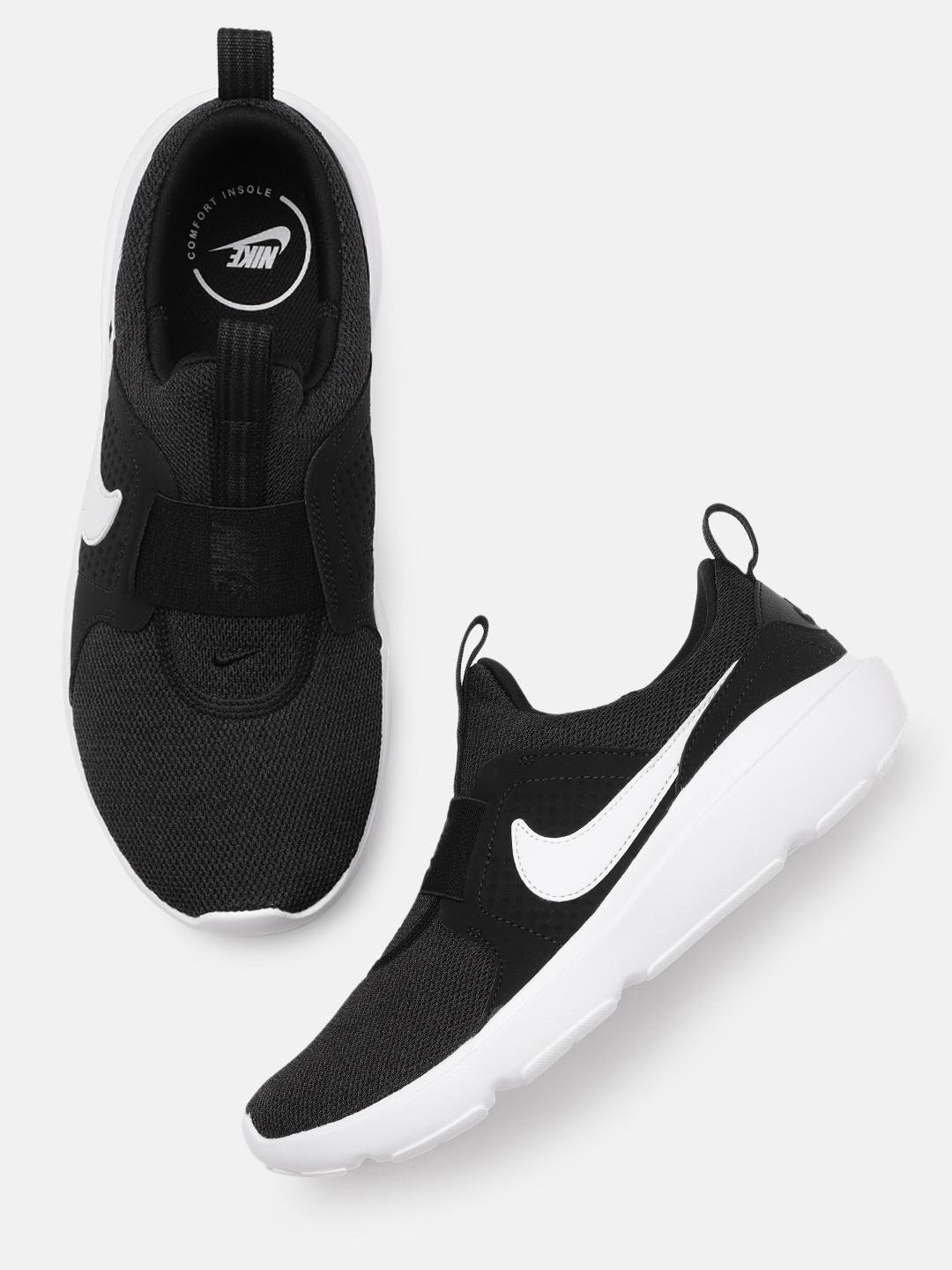 Buy Nike Women Black & White AD COMFORT Slip On Sneakers Casual Shoes