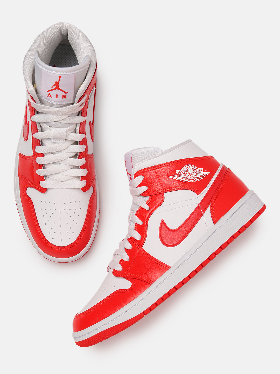 womens jordans white and red