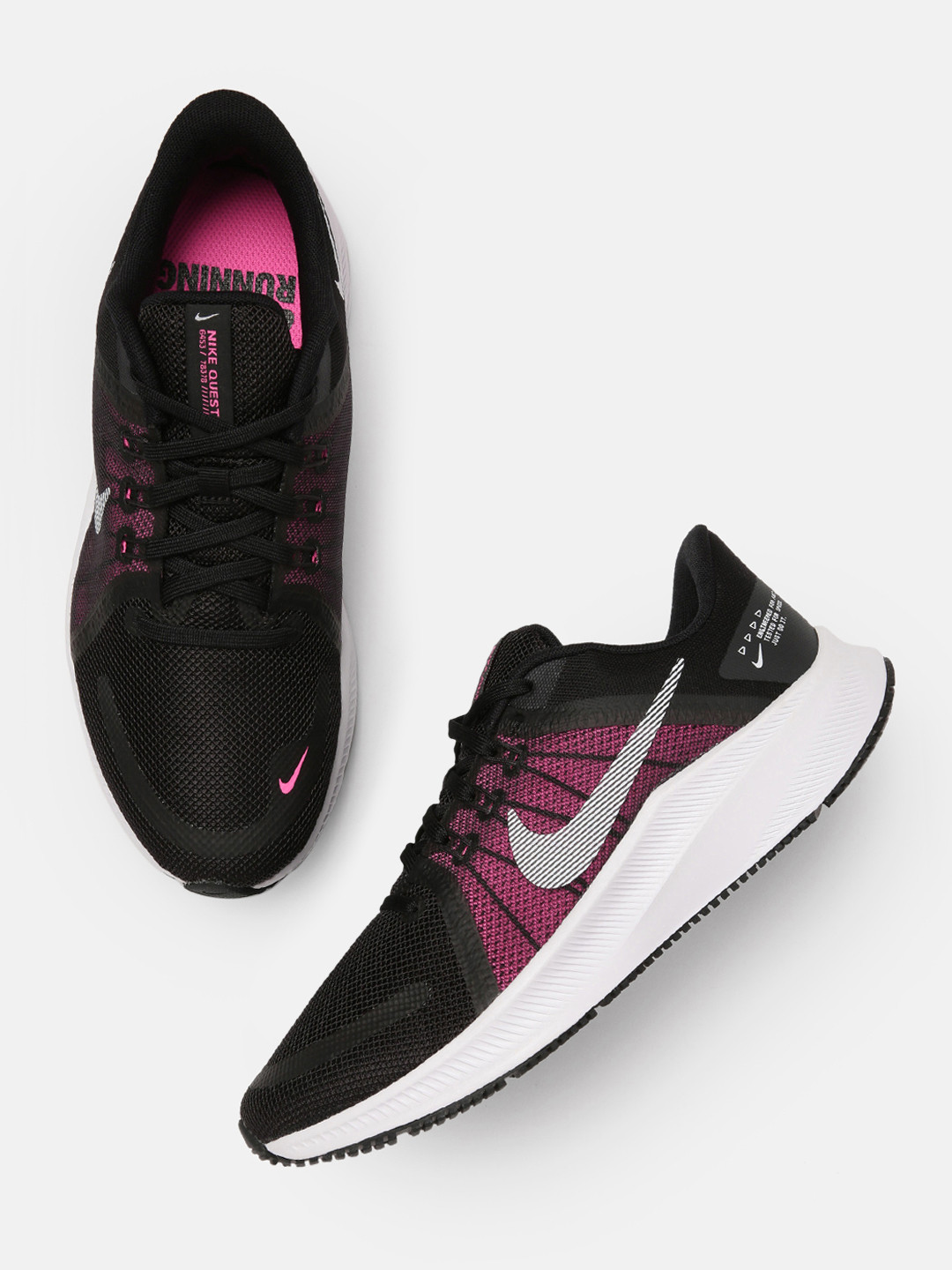 womens nike black pink