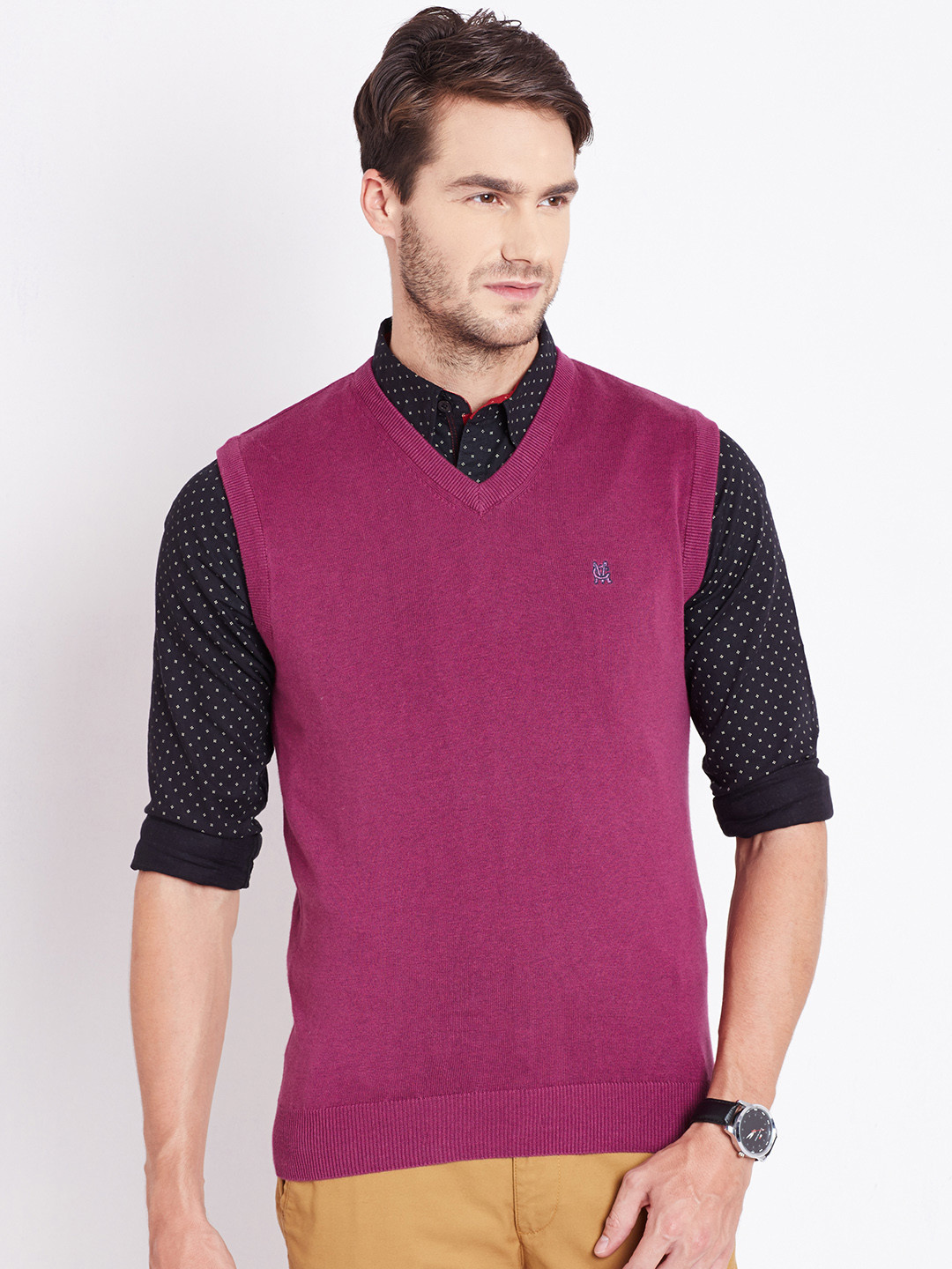 magenta sweater